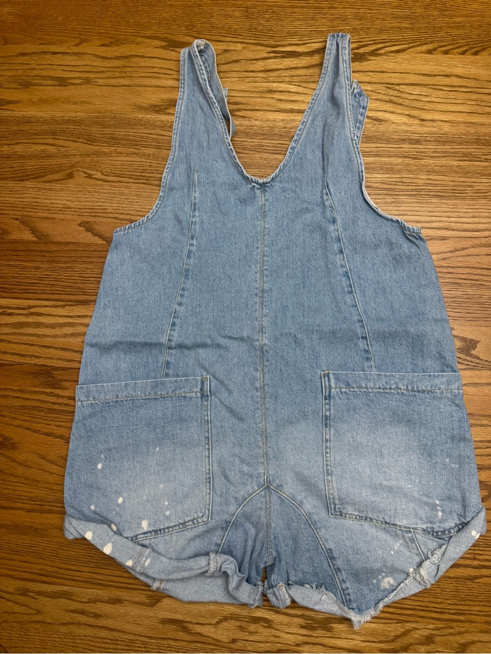 We The Free Light Blue Denim Short Overalls for Kids